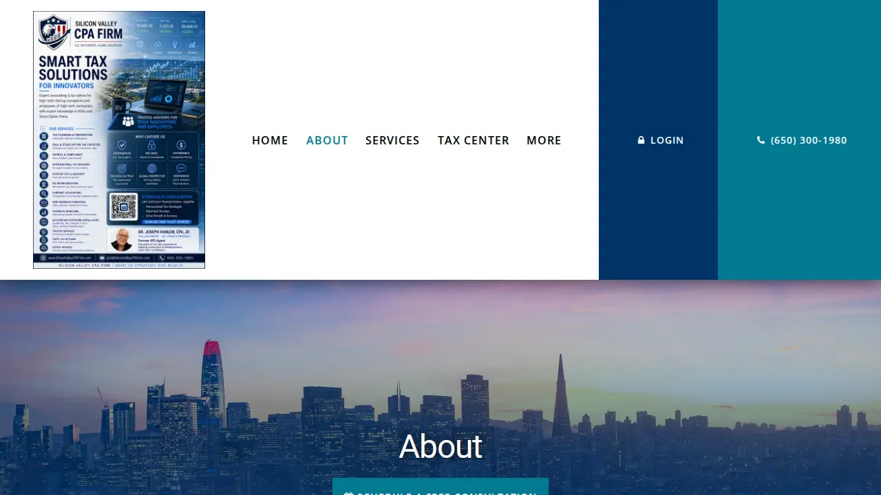 Silicon Valley CPA Firm page