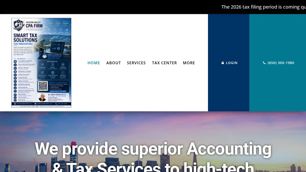 Silicon Valley CPA Firm page
