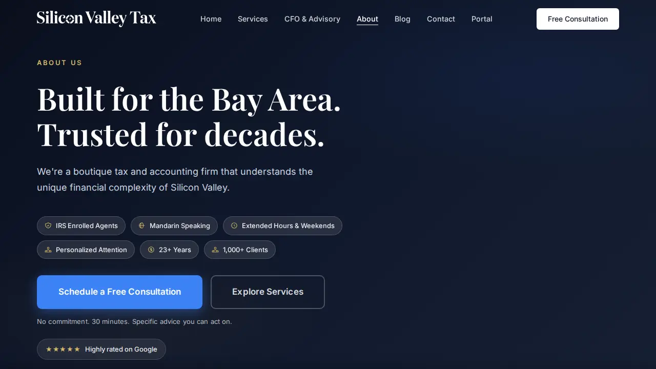 Silicon Valley Tax page