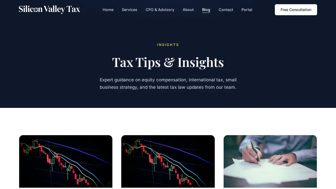 Silicon Valley Tax page