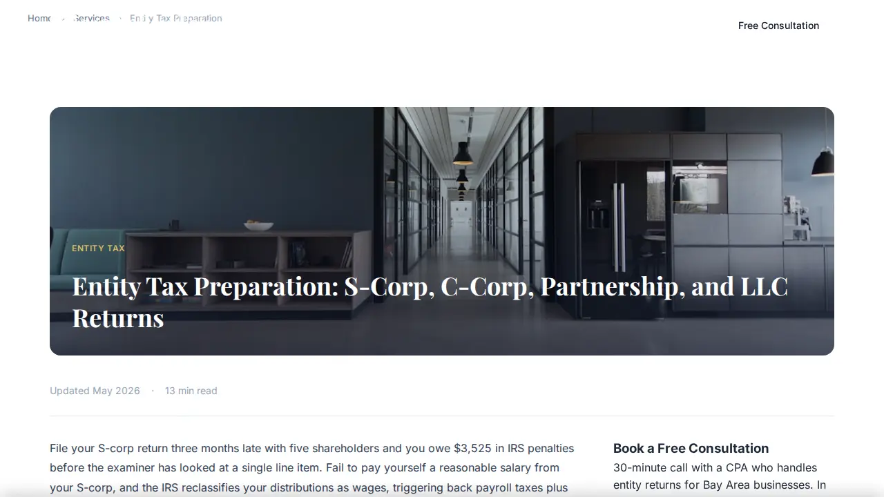 Silicon Valley Tax page
