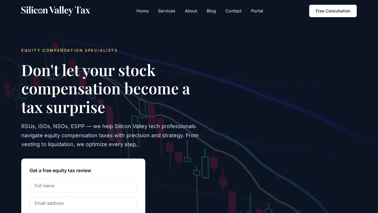 Silicon Valley Tax page