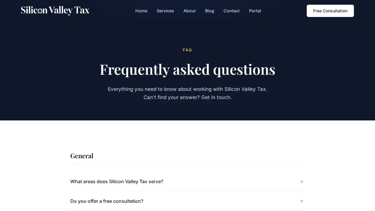 Silicon Valley Tax page