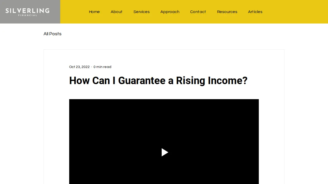 Silverling Financial page