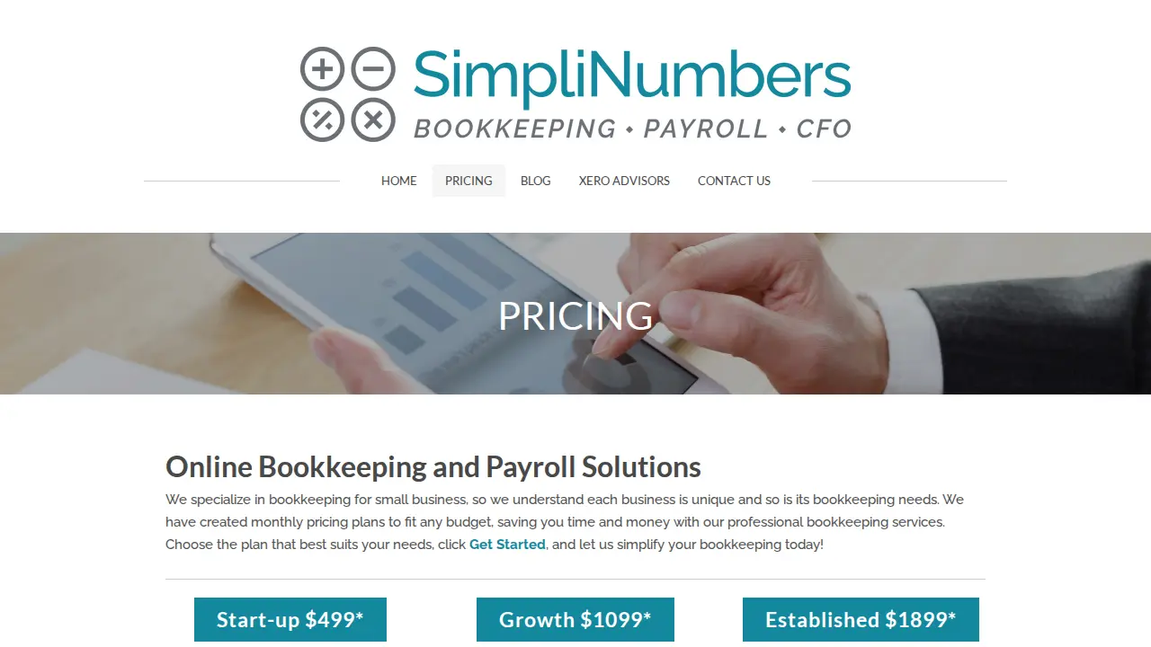 SimpliNumbers page