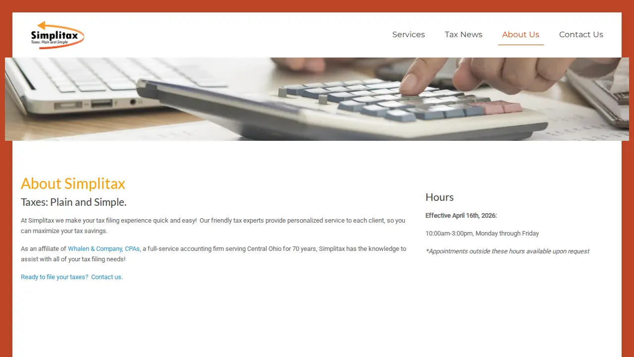 Simplitax page