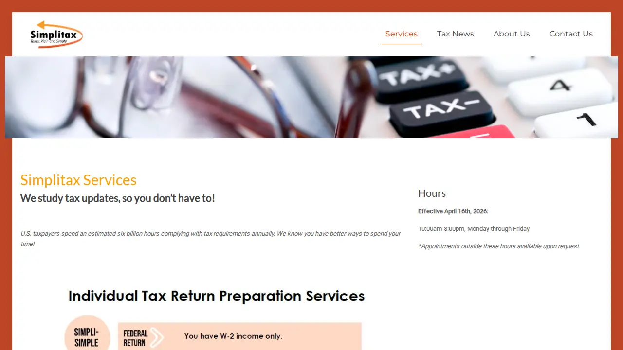 Simplitax page