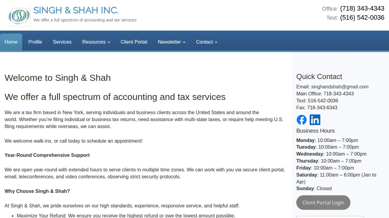 Singh & Shah Inc
