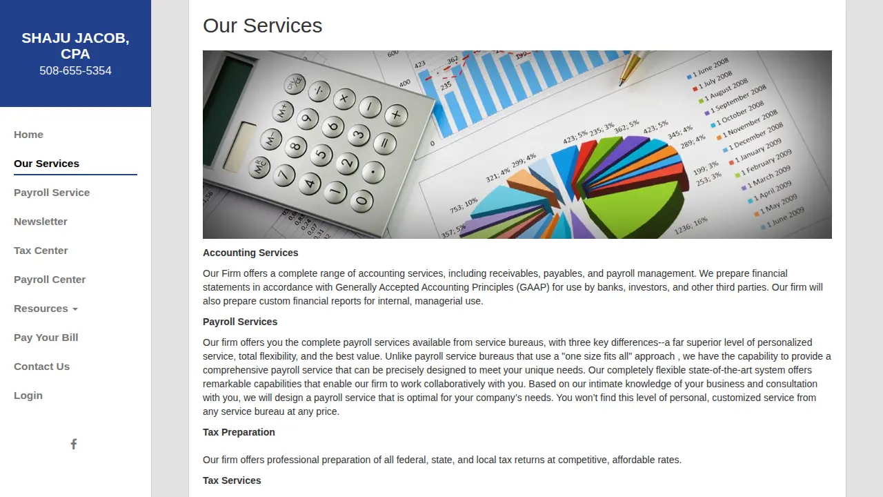 Shaju Jacob, CPA page