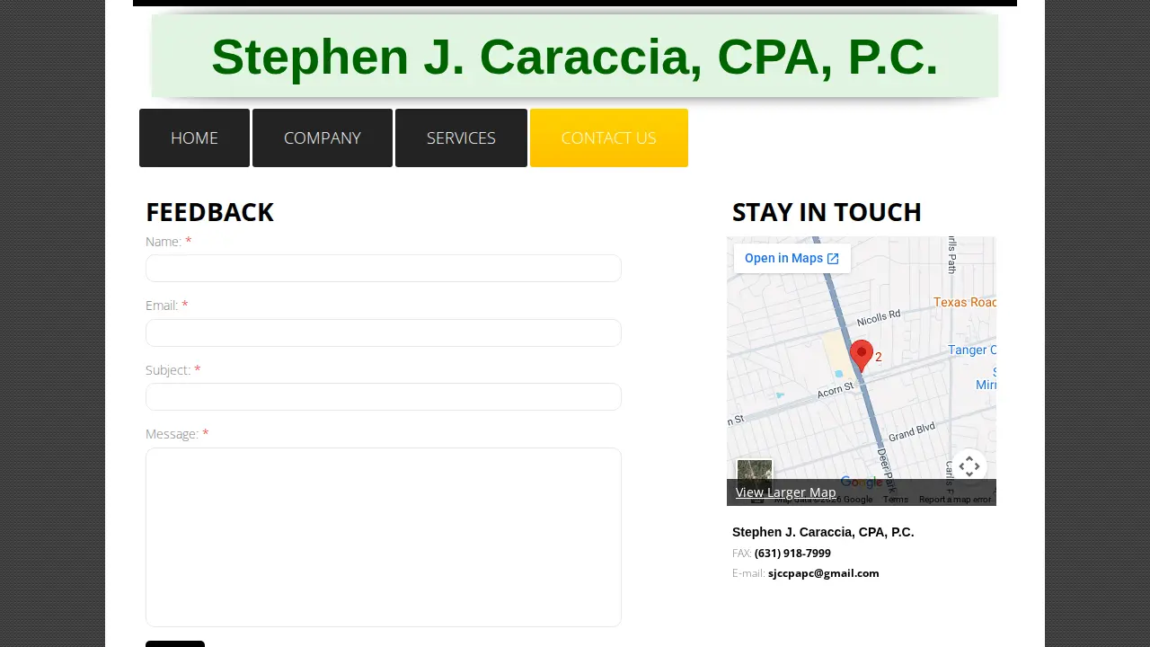 Stephen J. Caraccia, CPA, P.C. page