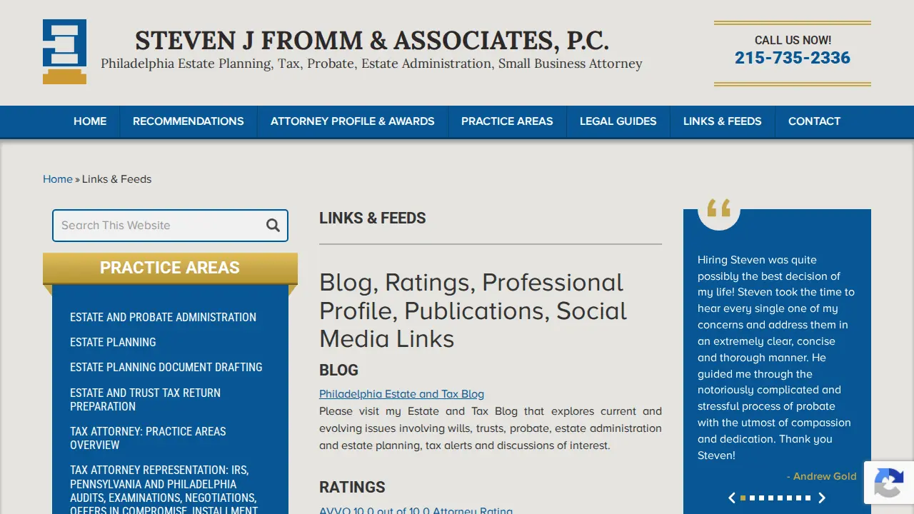 STEVEN J. FROMM & ASSOCIATES, P.C. page
