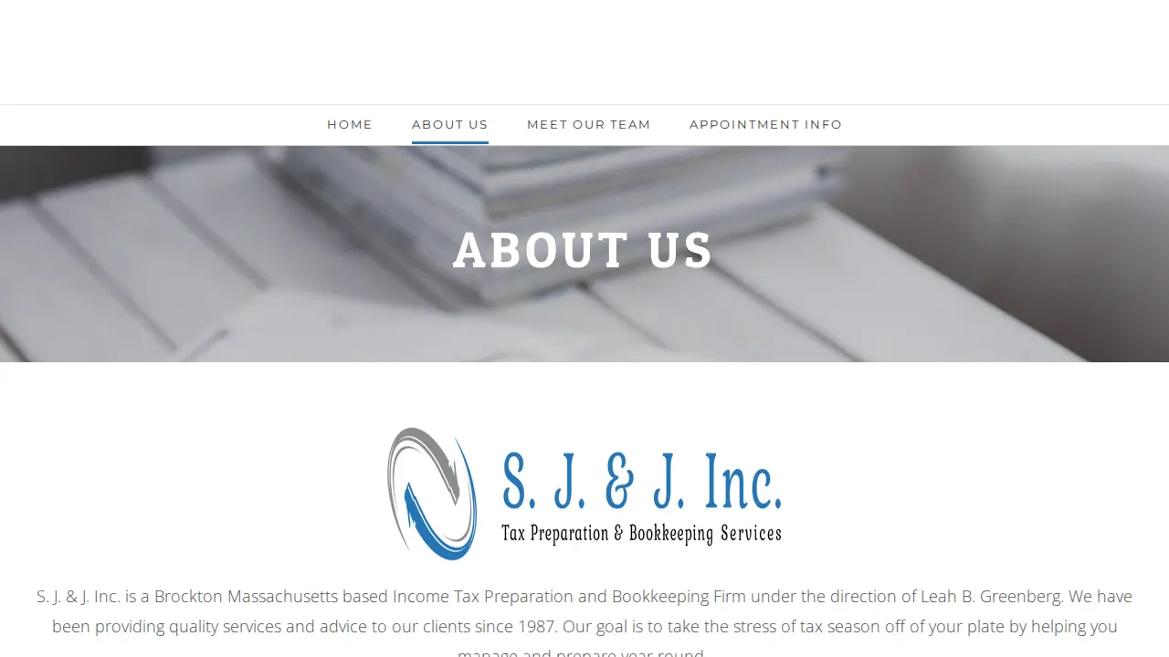 S J & J Inc page