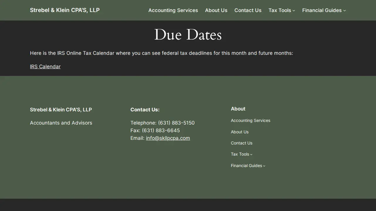 Strebel & Klein, LLP page