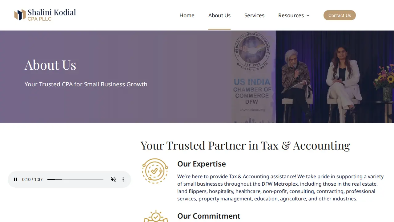 Shalini Kodial CPA PLLC page