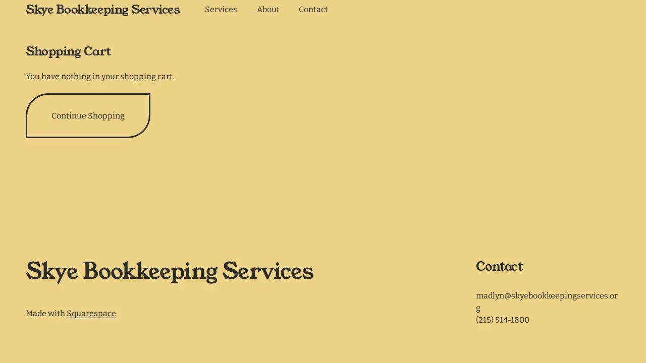 Skye Bookkeeping Services page