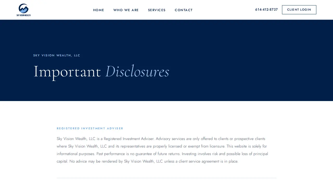 Sky Vision Wealth, LLC page