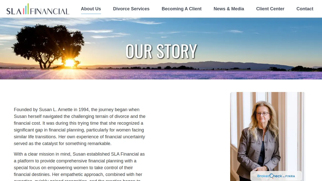 SLA Financial page
