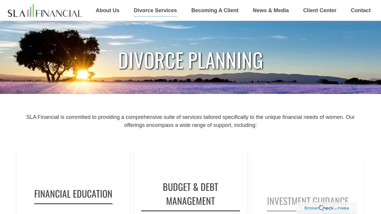 SLA Financial page