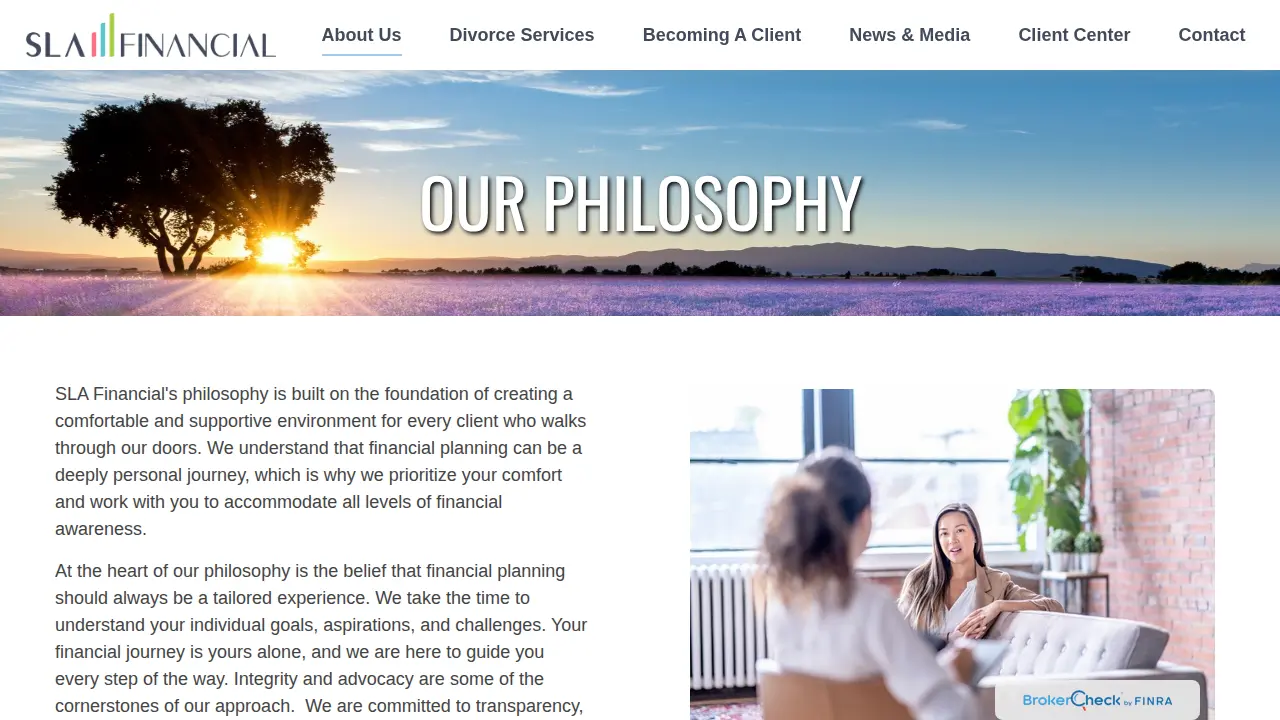SLA Financial page