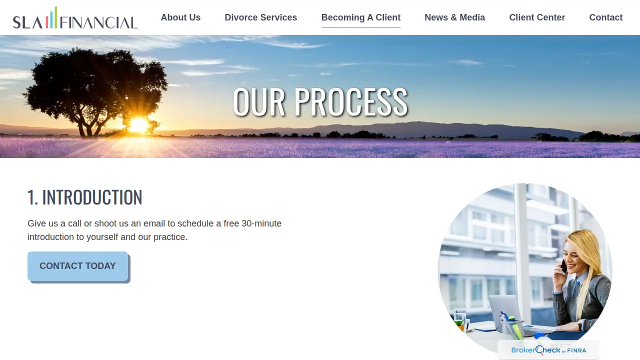 SLA Financial page