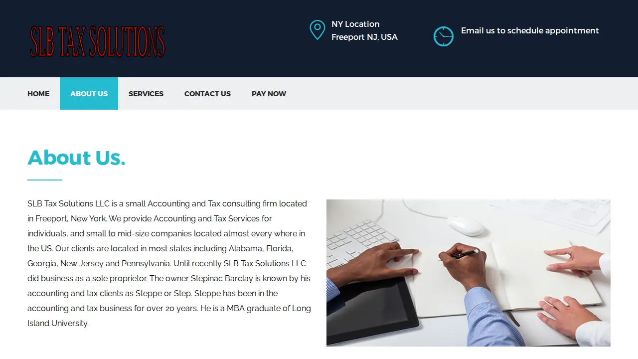 SLB Tax Solutions page