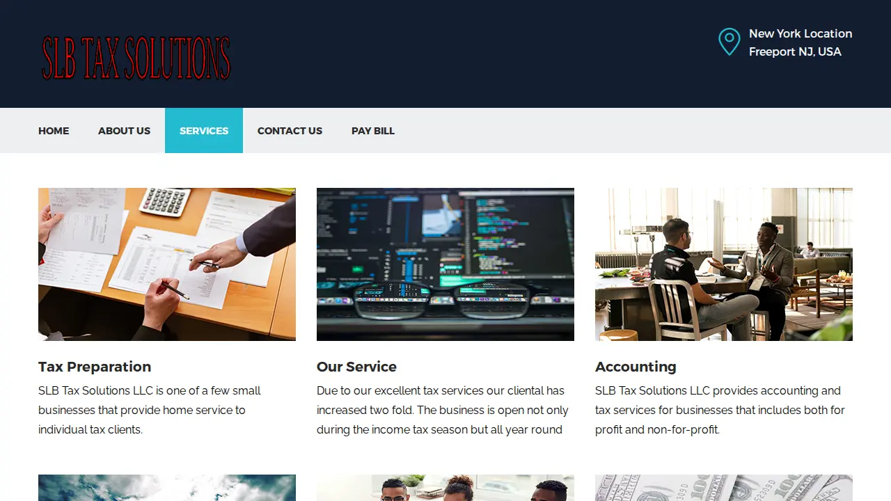 SLB Tax Solutions page