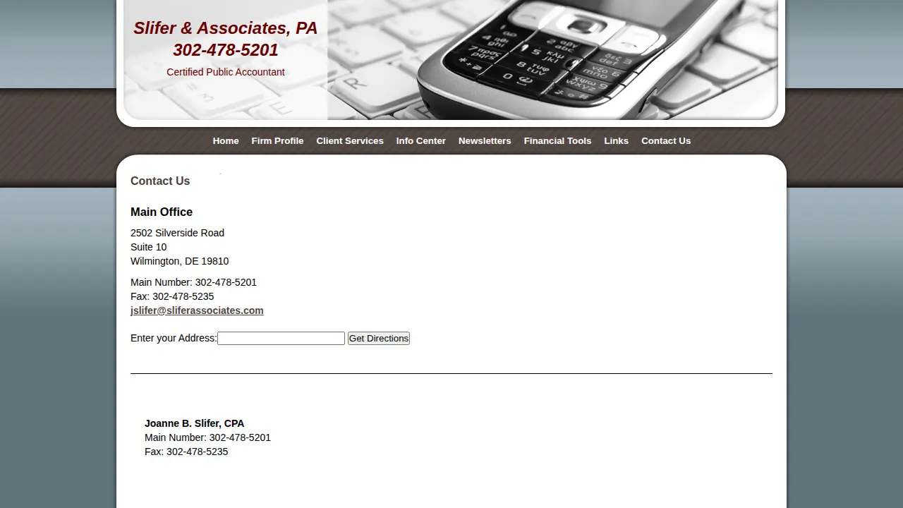 Slifer & Associates PA page