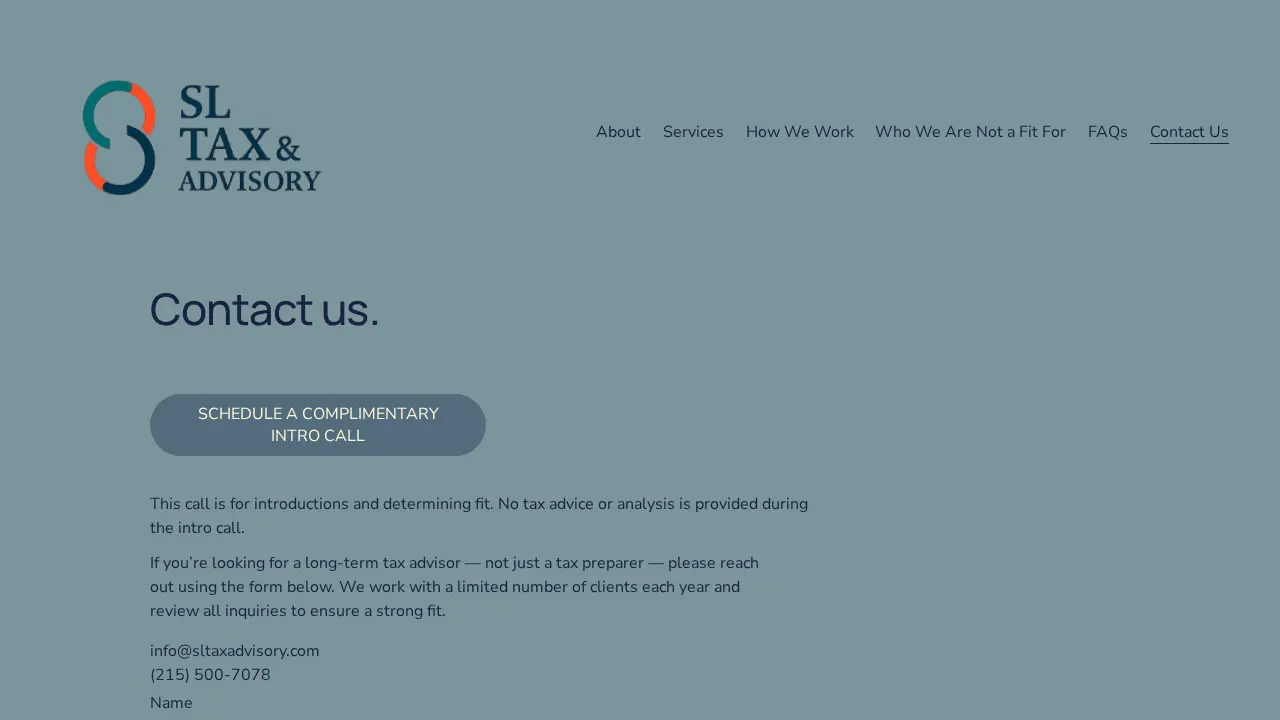 SL Tax & Advisory LLC page