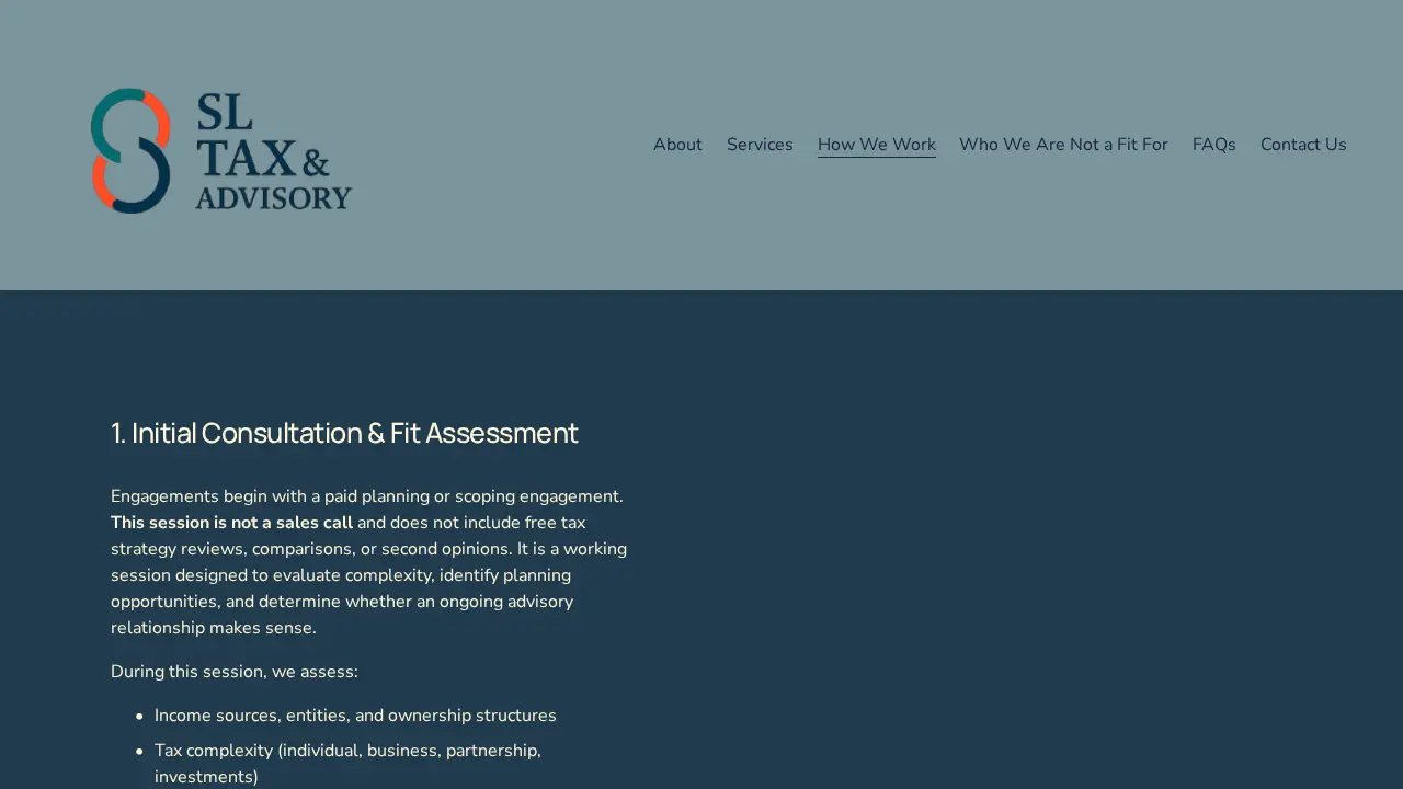 SL Tax & Advisory LLC page