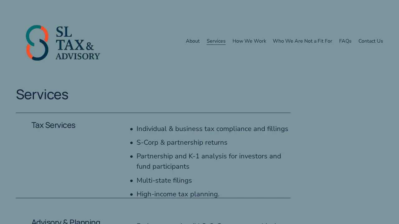 SL Tax & Advisory LLC page