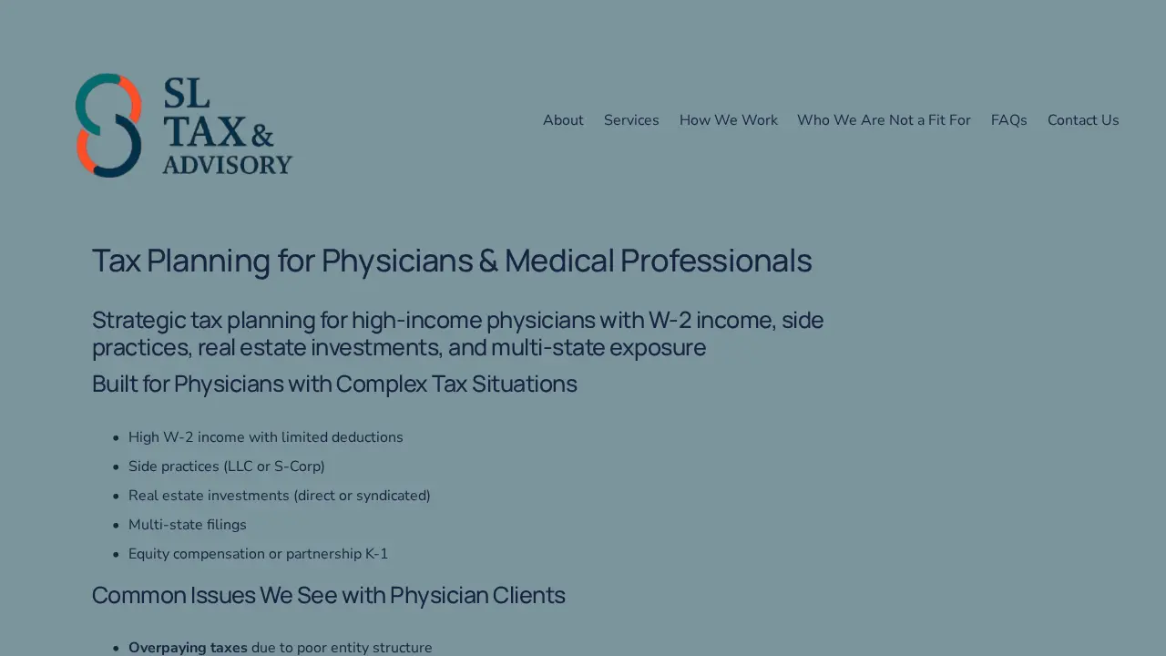 SL Tax & Advisory LLC page