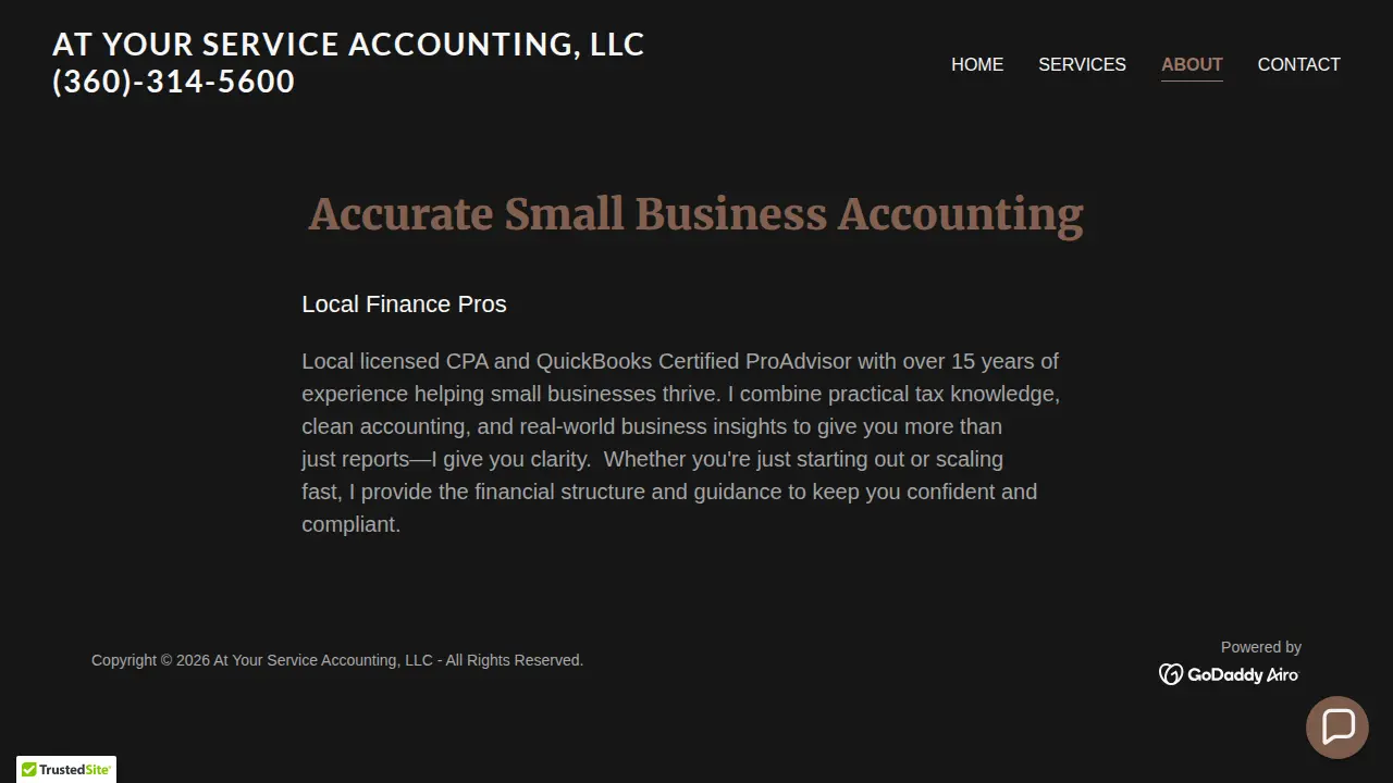 At Your Service Accounting, LLC page