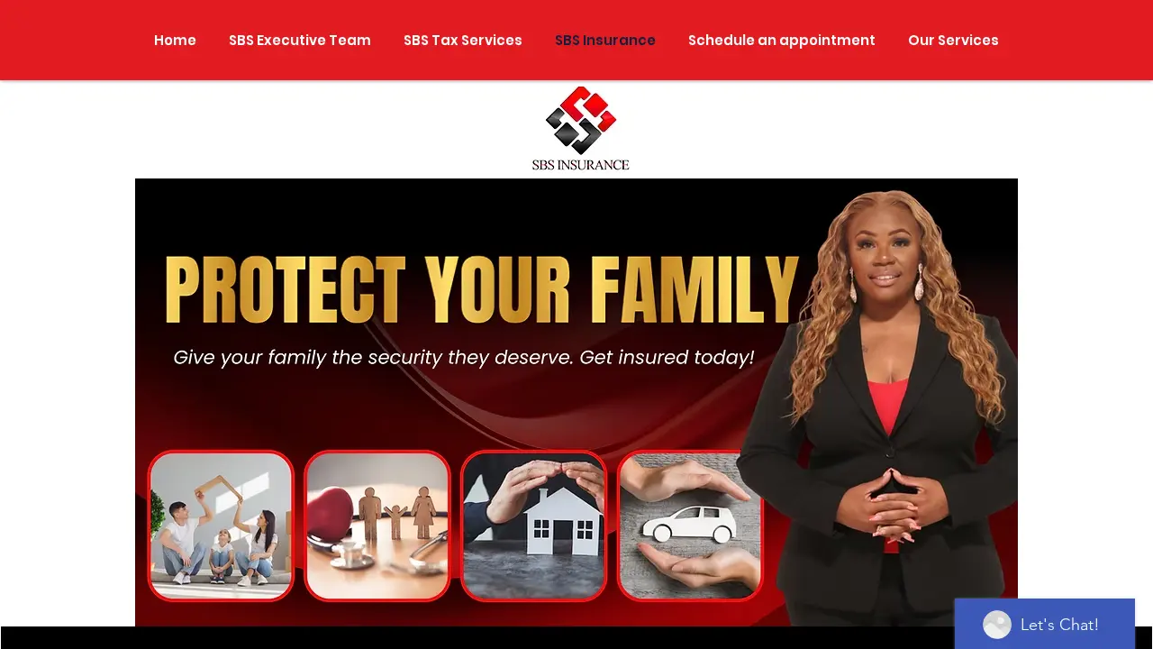 SBS Tax Services page