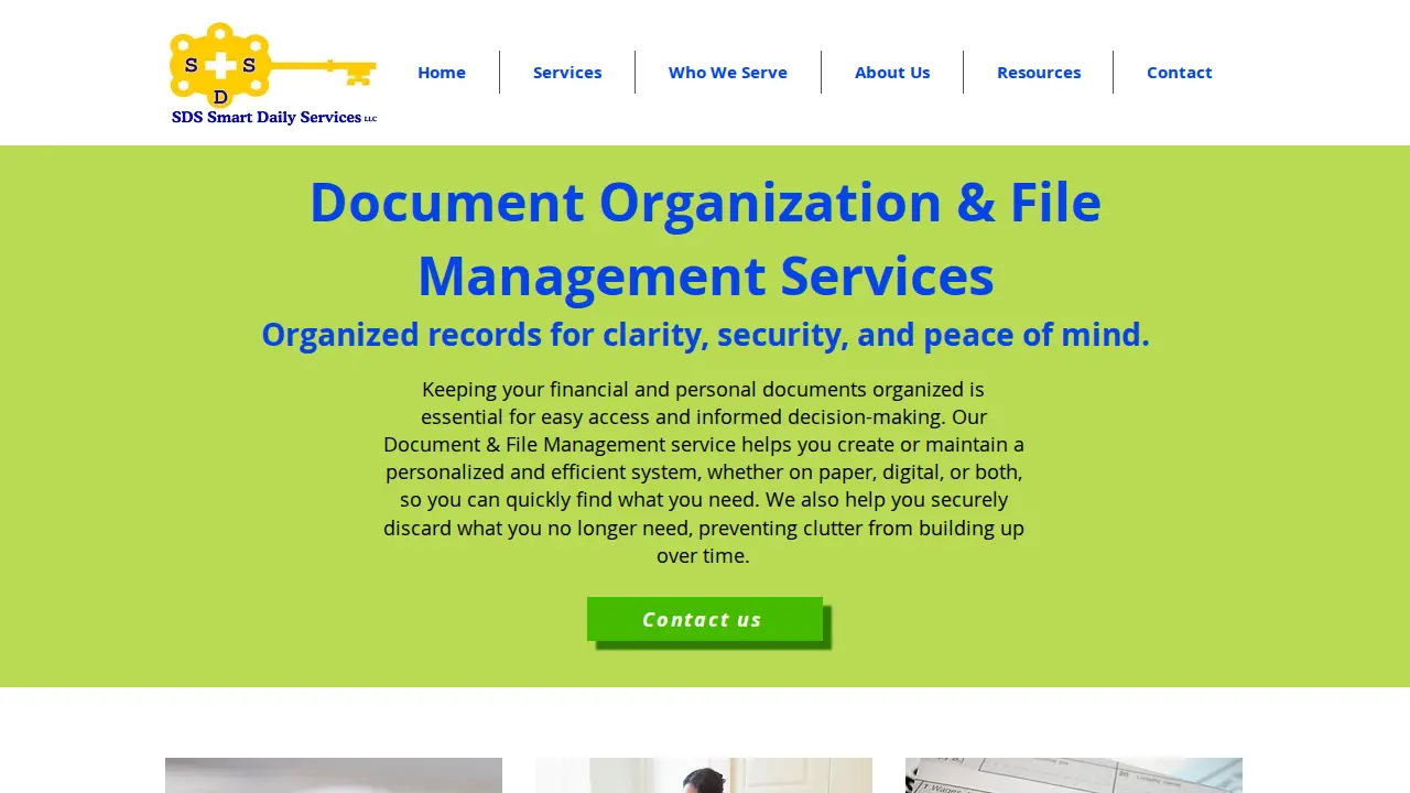 SDS Smart Daily Services LLC page