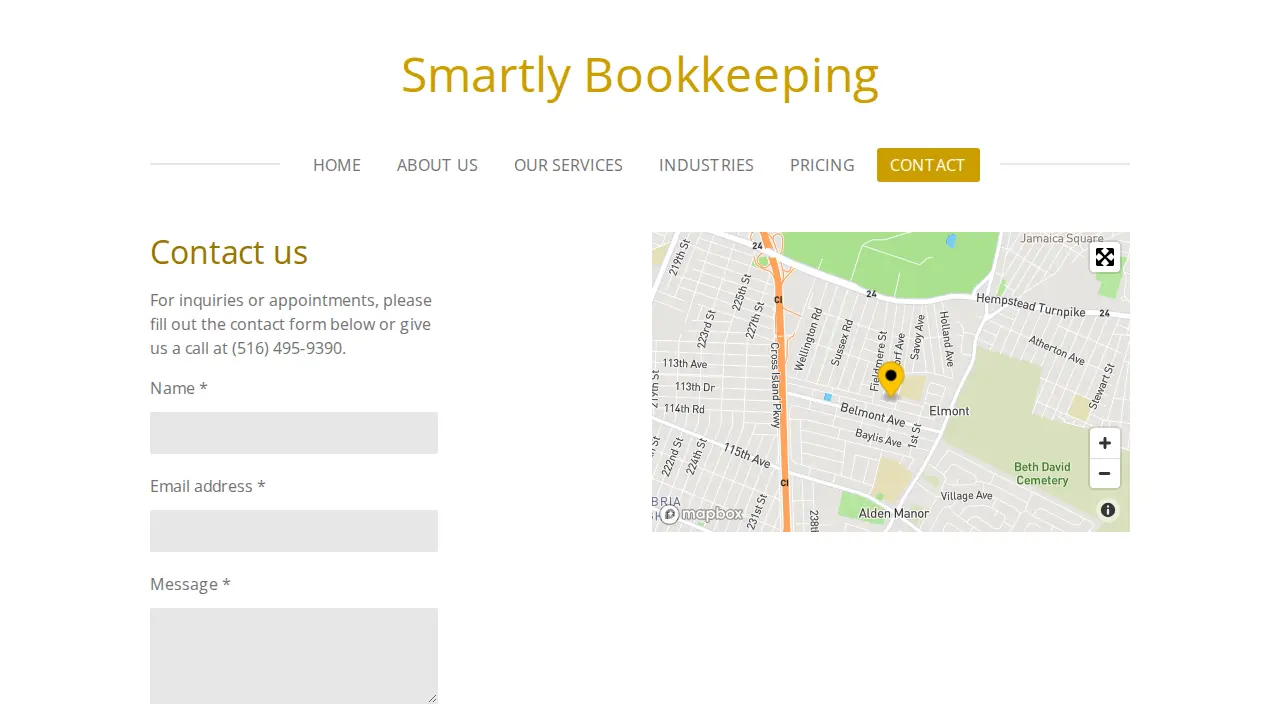 Smartly Bookkeeping page