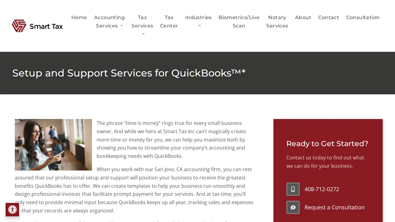 Smart Tax Inc. page