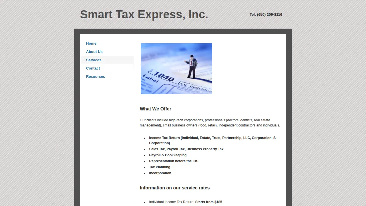 Smart Tax Express, Inc. page