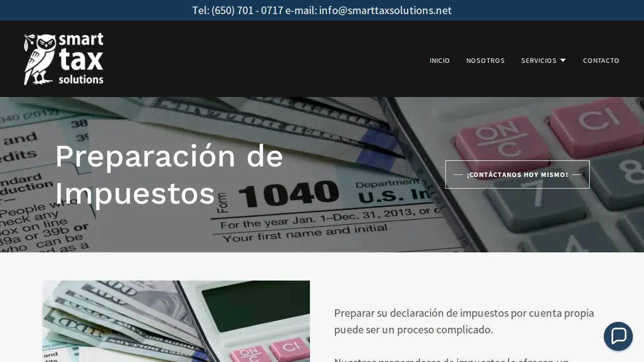 Smart Tax Solutions page