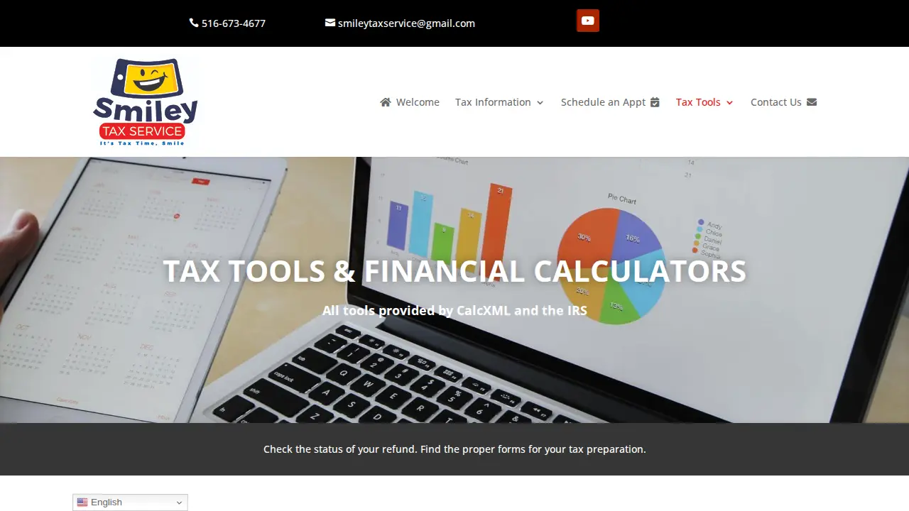 Frank's Tax Preparation Service page