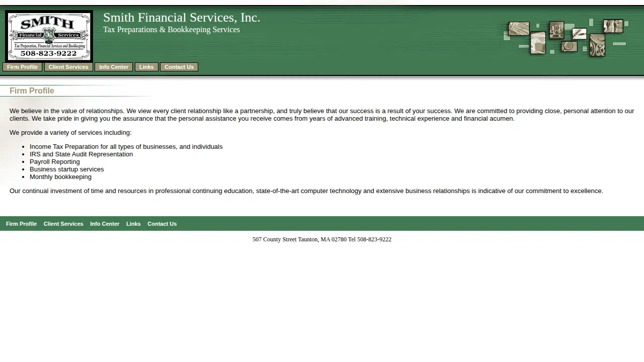 Smith Financial Services Inc page