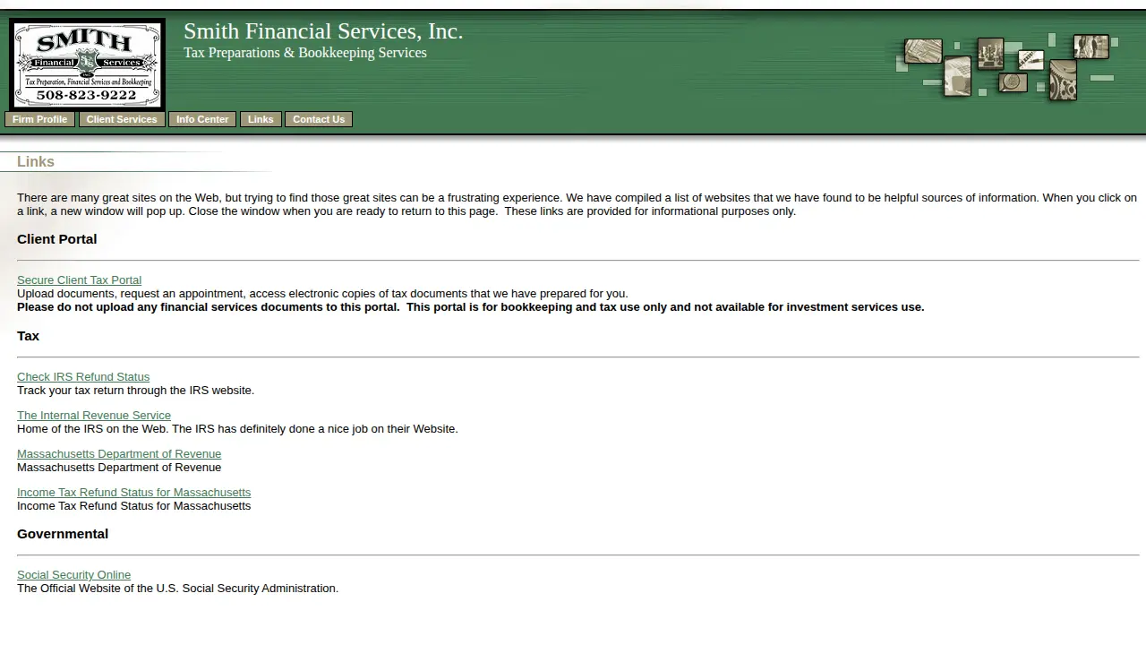 Smith Financial Services Inc page