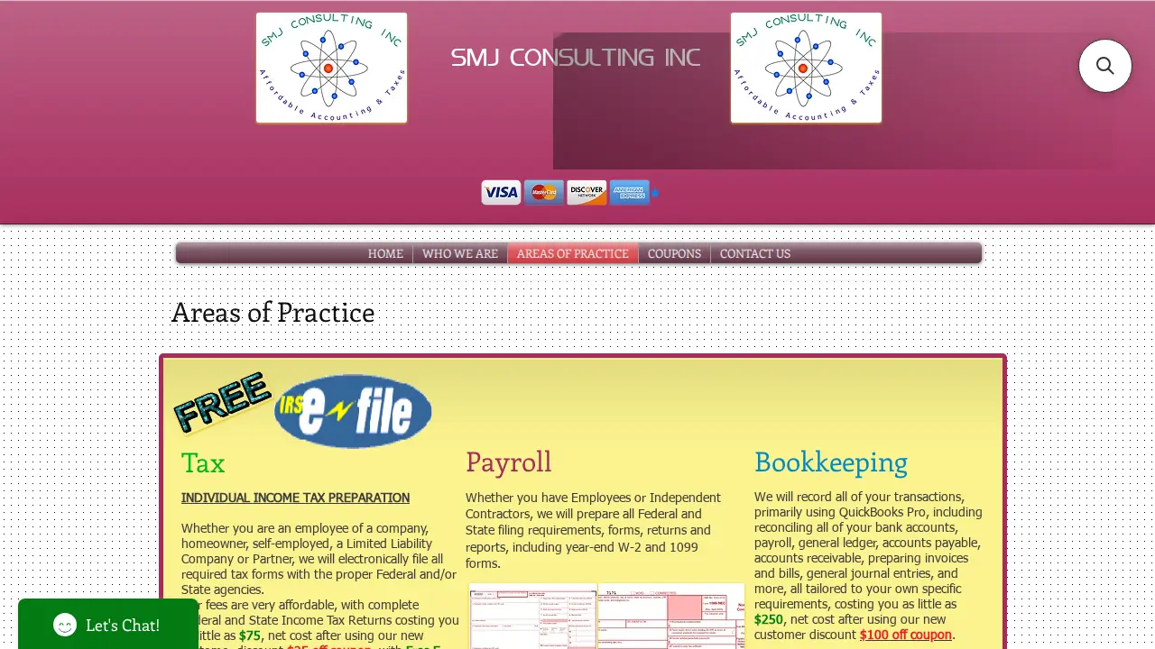 SMJ Consulting Inc page
