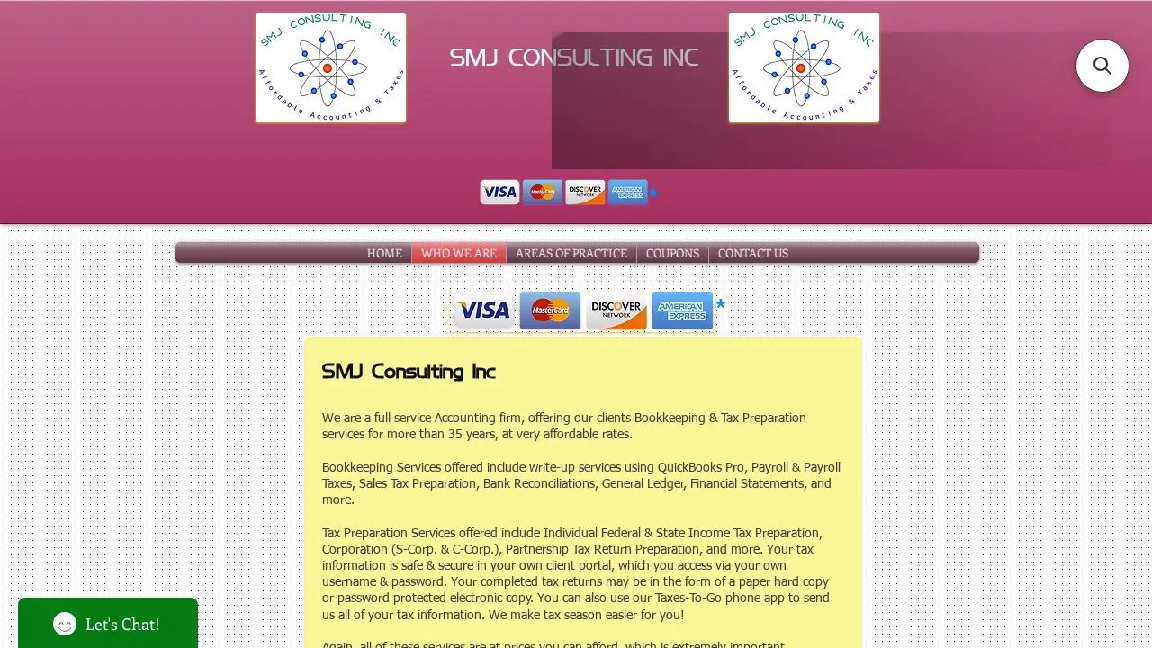 SMJ Consulting Inc page