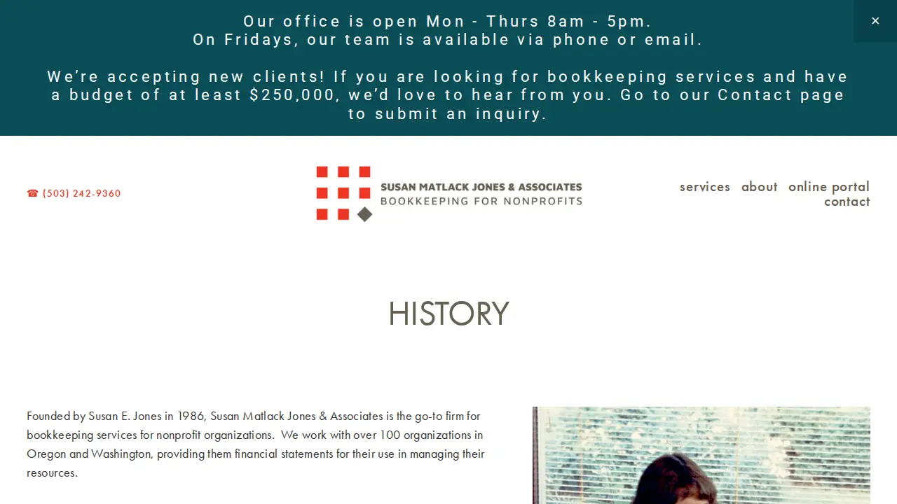 Susan Matlack Jones & Associates page