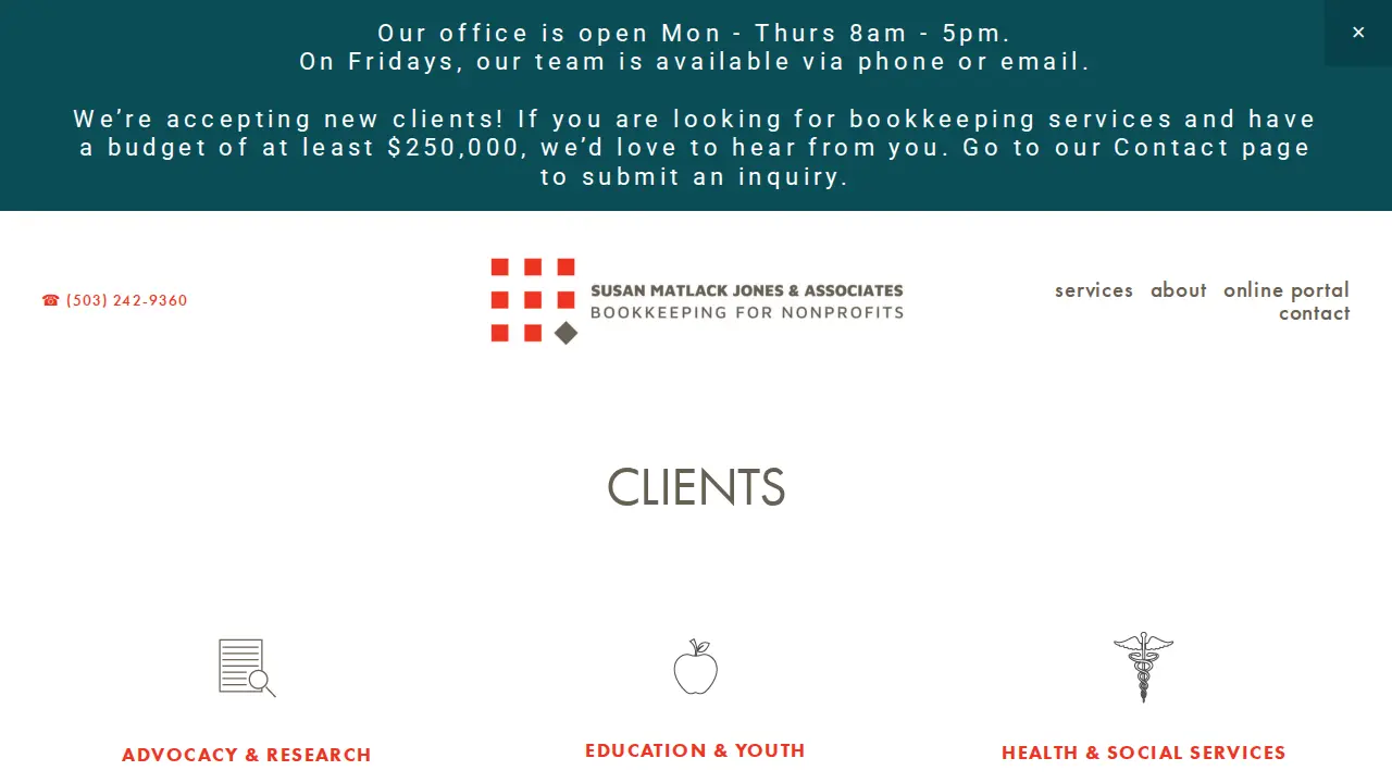 Susan Matlack Jones & Associates page