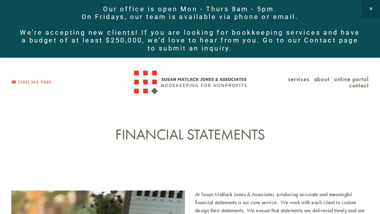 Susan Matlack Jones & Associates page