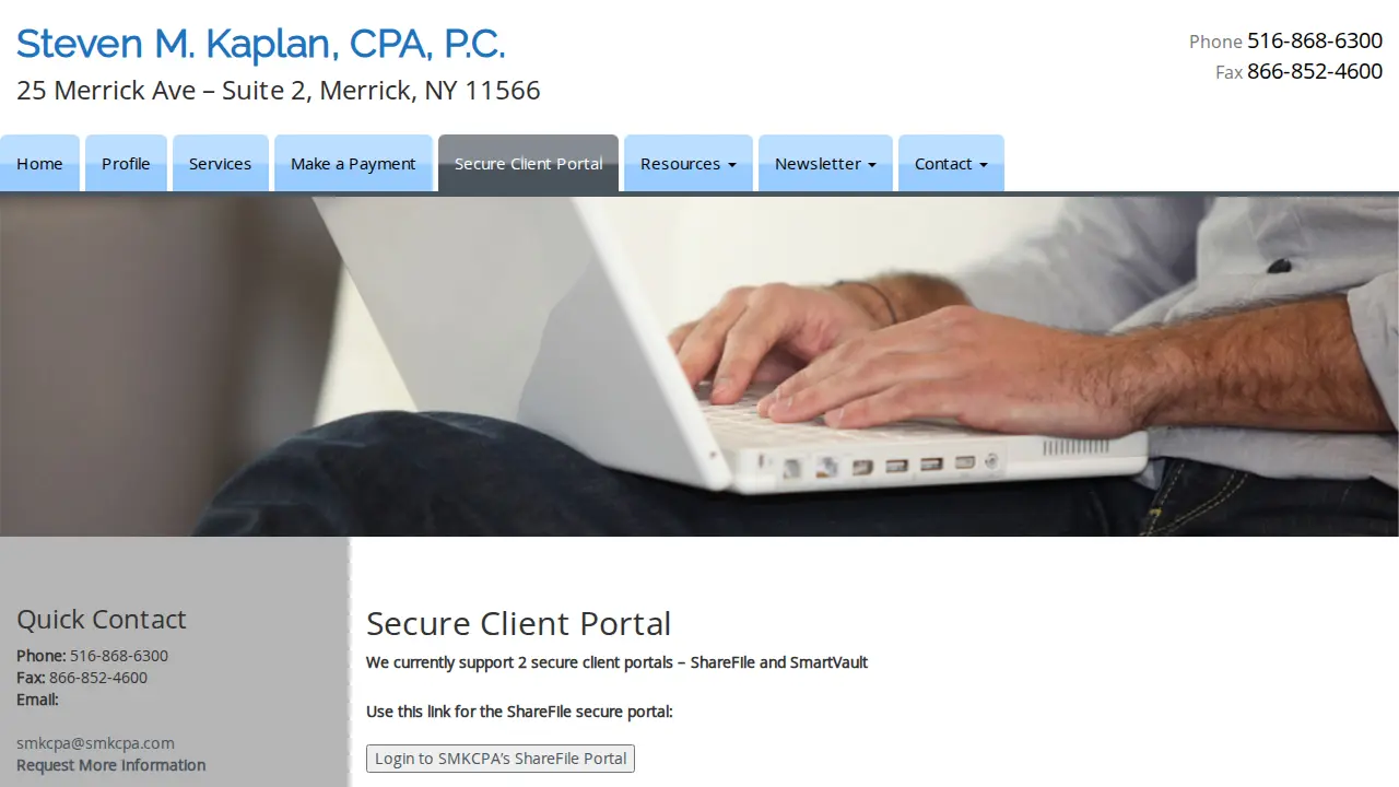 Steven M. Kaplan, CPA, PC page