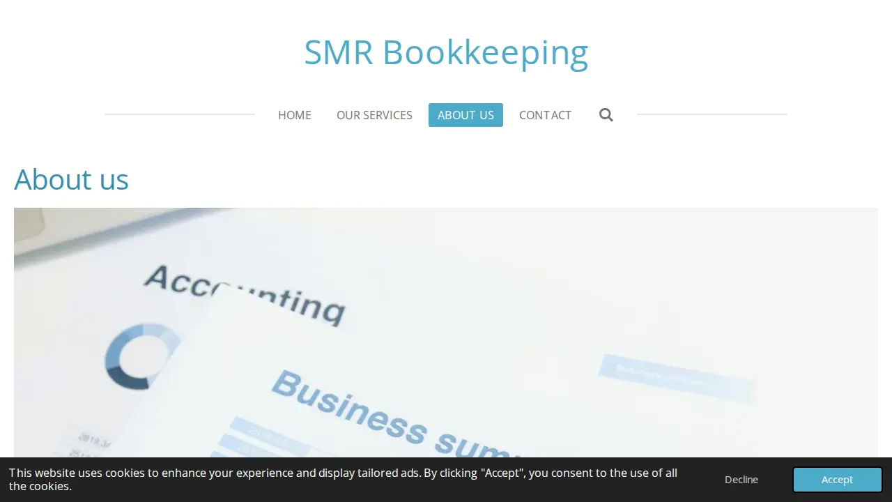 SMR Bookkeeping page