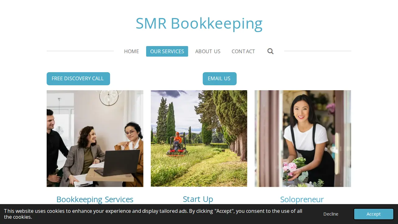SMR Bookkeeping page