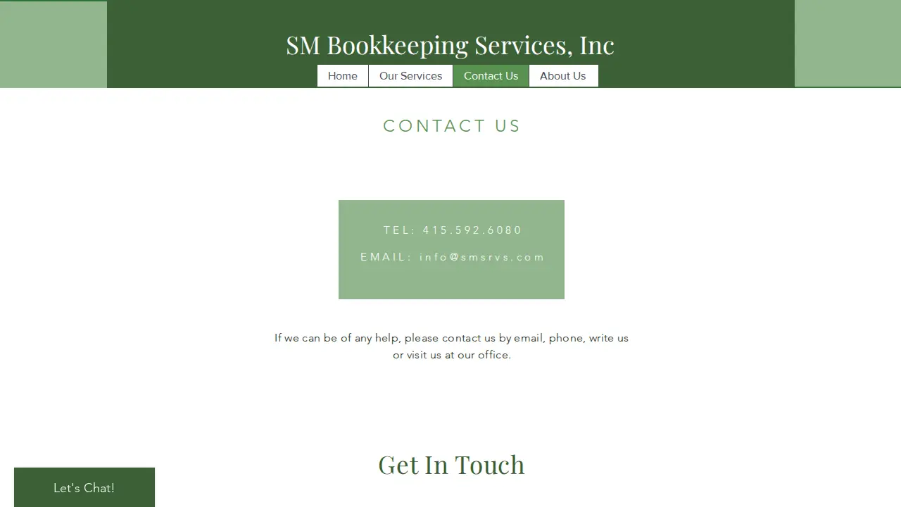 SM Accounting Services, Inc. page